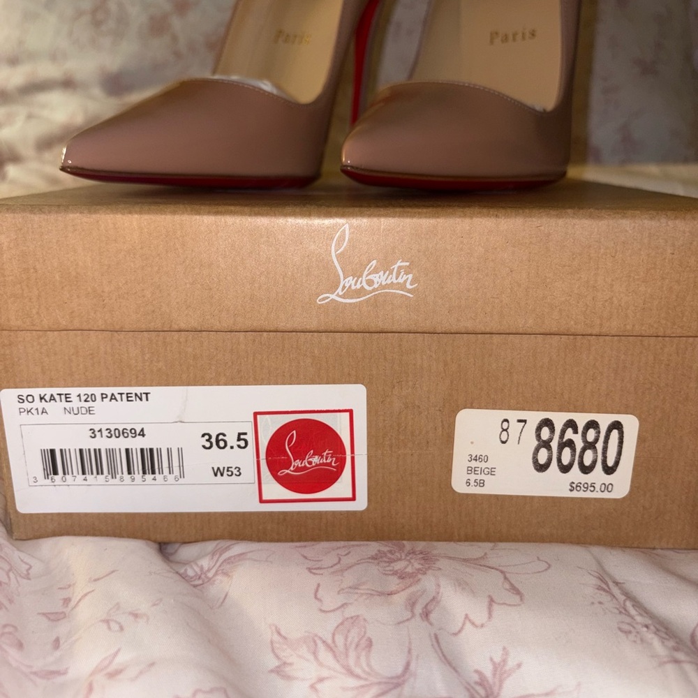 Christian Louboutin Beige Stiletto Heels - Picture 6 of 6